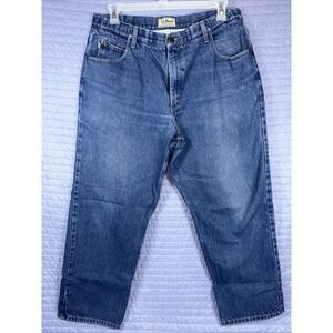 L.L.Bean Comfort Waist Relaxed Fit Men's Jeans Blue Denim Size 38x30
